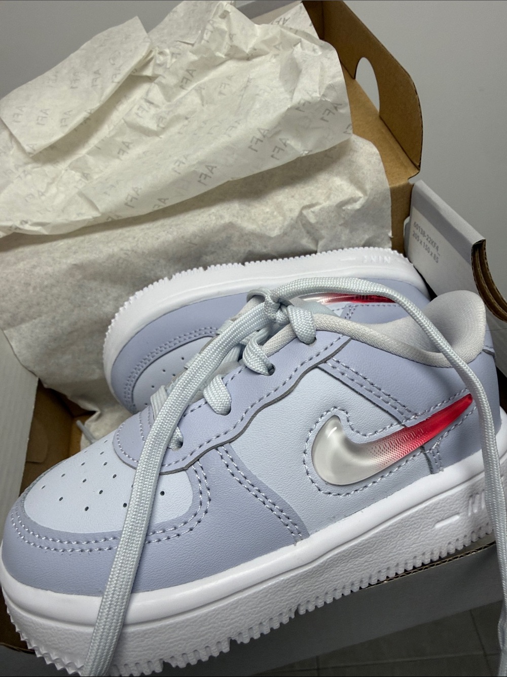 Kids Nike Air Force 1 Grey/Pink
